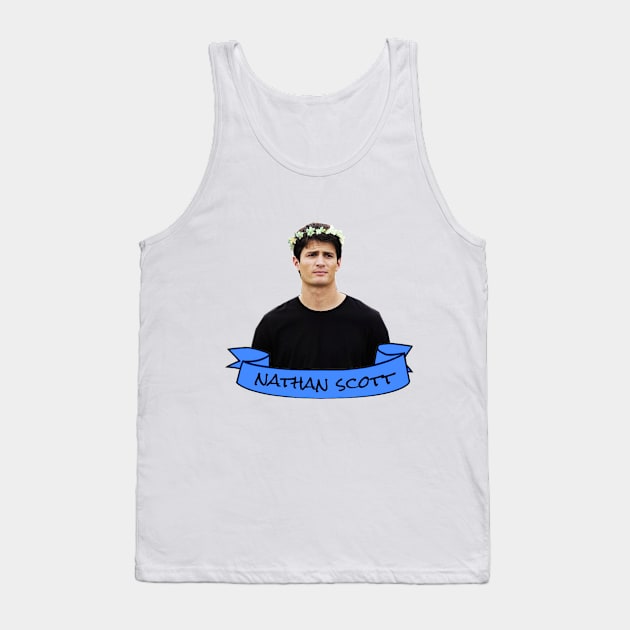 Nathan Scott Flower Crown Tank Top by lunalovebad